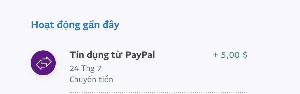 Hướng dẫn nhận 5 USD hỗ trợ miễn phí từ PayPal